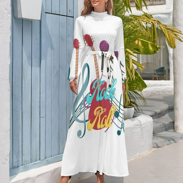 Rock n Roll Long Dress chic and elegant evening dress women's elegant loose  dresses