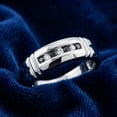 thumbnail image 2 of Pompeii 1/3ct Black & White Diamond Mens Wedding Ring 10K White Gold (H/I,I1-I2), 2 of 3