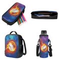 thumbnail image 3 of ZUXONGSY Baseball Flame Galaxy Print 4PCS Backpack for Boys Girls, Kids School Bag with Lunch Bag Pencil Case and Water Bottle Holder for Elementary Middle High School Students, 3 of 6