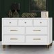 evolur Art Deco Double Dresser in White/Gold - Walmart.com