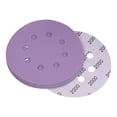 thumbnail image 1 of Unique Bargains 5 Pack 5-Inch Purple Sanding Discs 2000 Grits 8 Hole Hook & Loop Professional Aluminum Oxide Sandpaper, 1 of 7