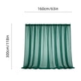 thumbnail image 3 of BadyminCSL Fade Resistant Outdoor Curtain with Rod Pocket 108x63 Inches Light Filtering Drape for Garden/Sunroom/Pergola/Gazebo/Patio, 1 Panel,Green, 3 of 6