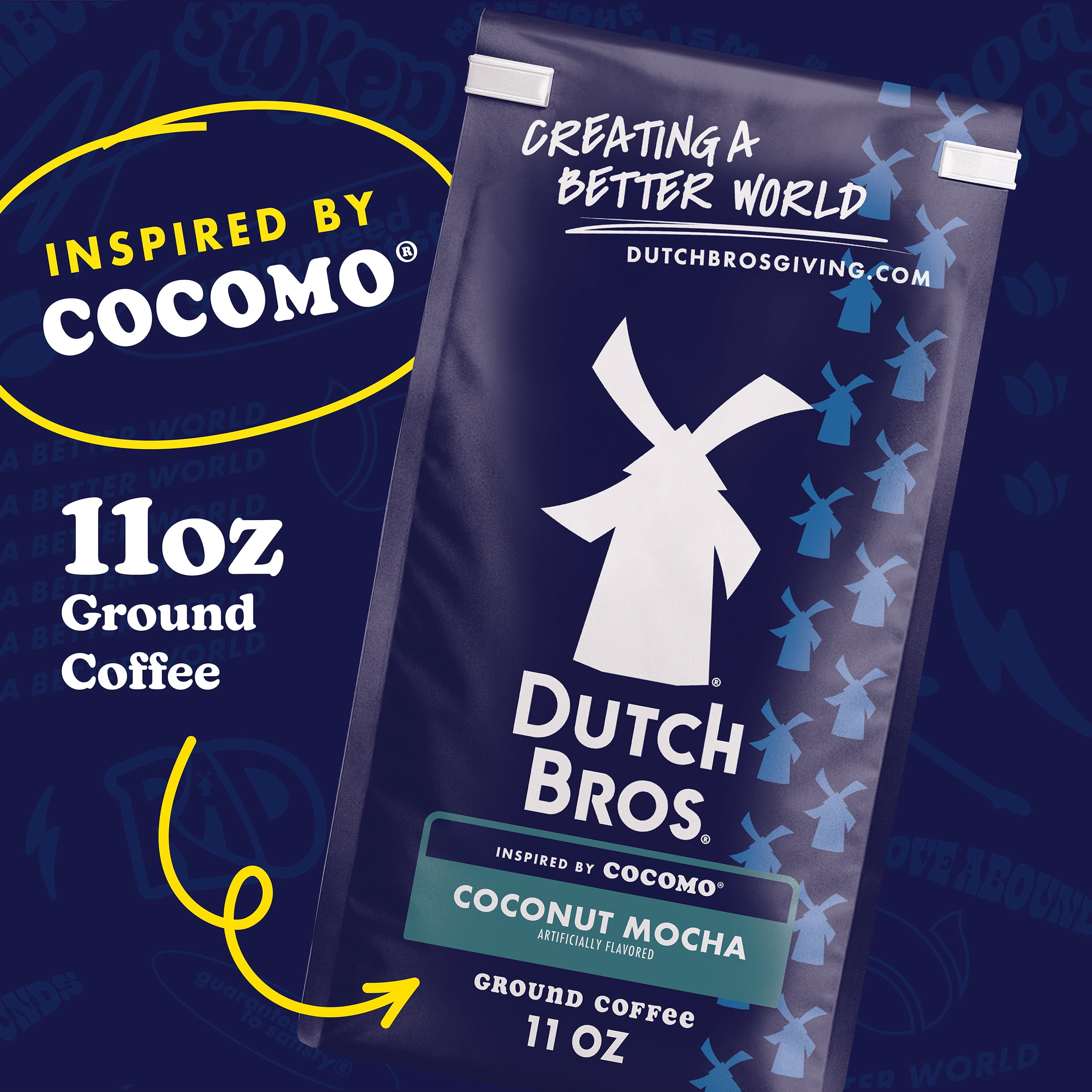 Dutch Bros® Coconut Mocha Ground Flavored Coffee Inspired by Cocomo®, Bagged 11oz