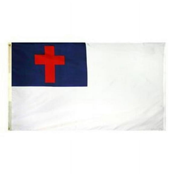 Annin Flagmakers 425 3 ft. x 5 ft. Nyl-Glo Christian Flag Dyed Design