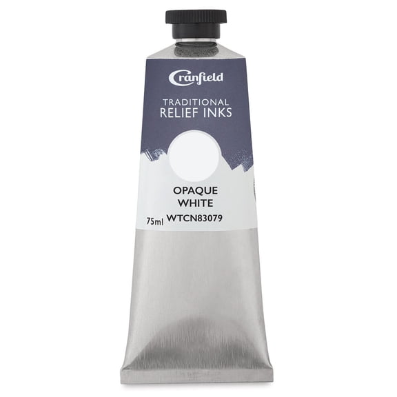 Cranfield Traditional Relief Ink - Opaque White, 75 ml