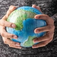 thumbnail image 2 of serony Tellurion Decoration Prop Household Desktop Ornament Interesting Luminous Rotating World Map Globe Model Table Decorations Type 2, 2 of 7