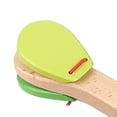 thumbnail image 2 of Castañuela De Palmas Con Mango Clapper de castañuelas de madera Tablero de palmas Orff para niños Juguete para niños (Verde) Tmvgtek libre de BPA, 2 of 9