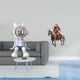 thumbnail image 2 of Escultura de acrílico de caballero, figura nórdica, centro de mesa decorativo para estantería, entrada, sala de estar, decoración del hogar, 2 of 8