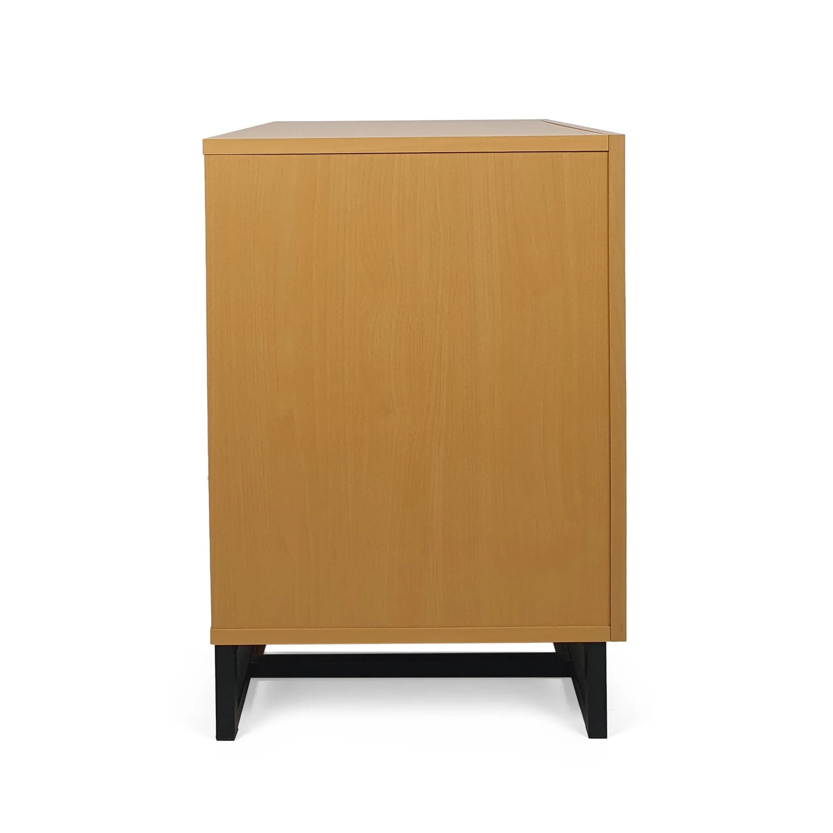 Resenkos Wood Dresser for Bedroom with 3 Drawers, Chest of Drawers with Sturdy Metal Frame for Nursery, Maple