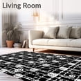 thumbnail image 2 of ODIKA 6'x9' Machine Washable Non-Slip Area Rug, Spooky Harvest Festival Entrance Welcoming Doorstep High Traffic Rug with Pad, Black, 514904, 2 of 8