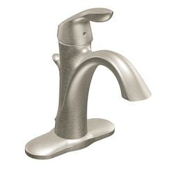 Moen 6400 Single Handle Single Hole Bathroom Faucet - Brushed Nickel