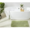thumbnail image 5 of Better Trends 4 Piece Bathroom Rug Set 100% Cotton, Extra Soft Tufted Bath Mat, Water Absorbent & Reversible Mat, Sage Lilly Crochet Collection, 5 of 9