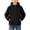 Black-0B, variant on Ultrave Boys Waterproof Hooded Rain Jacket Lightweight Full Zip Windproof Raincoat for Outdoor Fall Winter 4-15Y