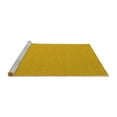 thumbnail image 2 of Ahgly Company Machine Washable Indoor Square Abstract Yellow Contemporary Area Rugs, 3' Square, 2 of 4