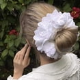 thumbnail image 5 of INS Lolita Lace Scrunchies Flower Temperament Hair Rope Large Lace Hair Ban, 5 of 10