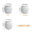 thumbnail image 5 of Transparent Pumpkin Flower Pot Thickened Visible Water Level Lazy Basin Home, 5 of 18