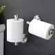 thumbnail image 4 of Portarrollos de papel higiénico de acero inoxidable, dispensador de portarrollos de papel higiénico, soporte de pared redondo medio abierto para baño y cocina Ormromra 2035016-1, 4 of 9