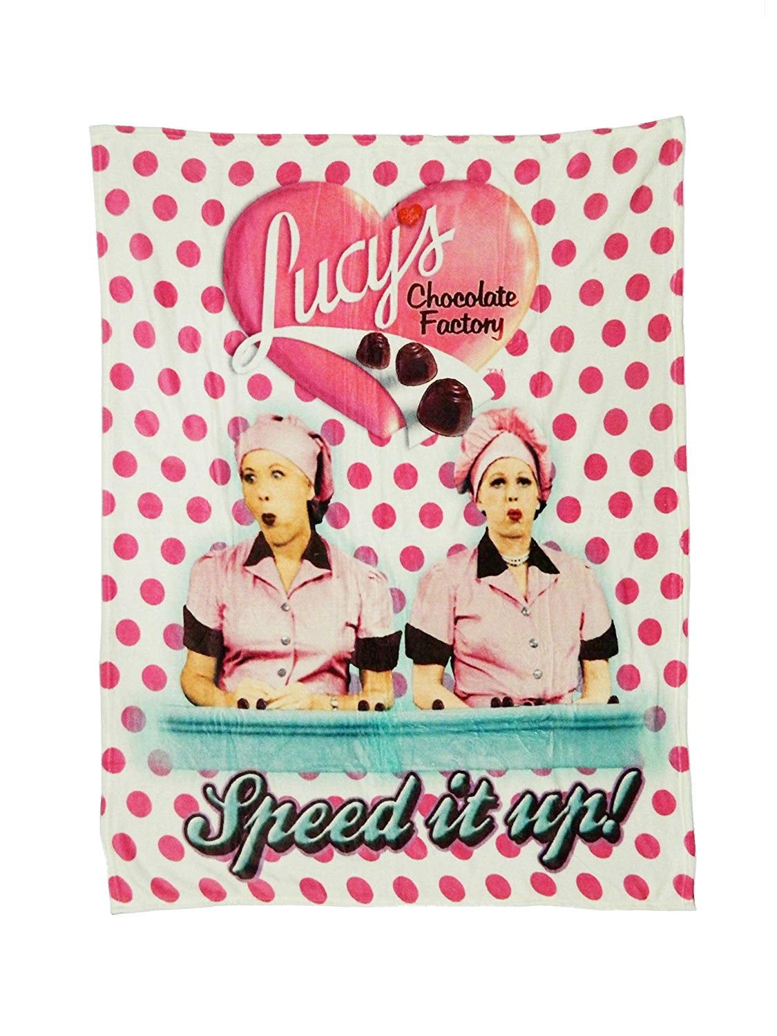 I Love Lucy Vitameatavegamin 50" x 60" Throw Blanket 