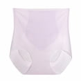 thumbnail image 3 of Siminsem Women’s Seamless Underwear High Waisted No Show Panties Stretchy Breathable Nude Feel Thin Panty Cotton Liner Daily, Purple,L, 3 of 3