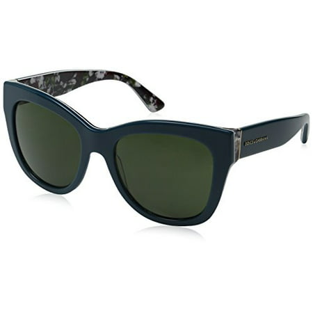 DOLCE & GABBANA Sunglasses DG 4270 302271 Top Petroleum/Print Rose (Top 5 Best Sunglasses Brands)