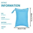 thumbnail image 3 of 2 Pcs Nappy Bag Reusable Laundry Bag Wet Dry Bag Waterproof Storage Bag Yoga Gym Bag for Travel and Fitness, 3 of 8
