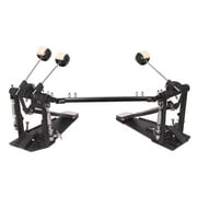 Topcobe Drum Pedal Black Steel Professional Double Bass Dual Foot kick Double Chain Drive Percussion Drum Set