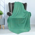 thumbnail image 4 of Flower Soft Flannel Fleece Blanket, Floral Design of Meadow Herbs with Thin Outlined Petals Illustration, Cozy Plush for Indoor and Outdoor Use, 60" x 80", Sea Green and Multicolor, by Ambesonne, 4 of 5