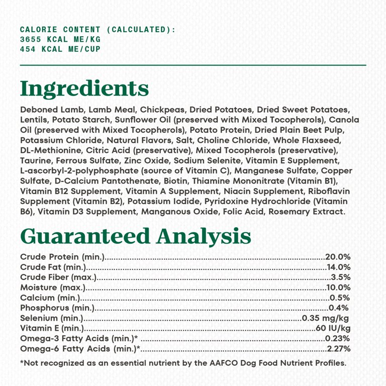 NUTRO Limited Ingredient Lamb & Sweet Potato Dog Food, 22 Lb photo 5