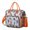 Orange-7, variant on Hippie Retro Style Symmetrical Cooler Bag - Multi-Pocket Thermal Picnic Tote