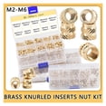 thumbnail image 3 of Brass Insert Nuts Copper Insertnut Hot Melt 3D Printing Nutsert Heat Injection Embedment Metric Thread Nuts Kit, 3 of 7