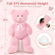 MaoGoLan 5ft Jumbo Teddy Bear Stuffed Animal Big Life Size Bear Plush Toy Stuffed Bear Toys
