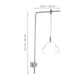 thumbnail image 3 of 2 soportes de luz para acuario: soporte de iluminación para pecera, accesorio para acuario, soporte ajustable para lámpara LED acuática, soporte colgante plateado de 20 m x 40 m., 3 of 7
