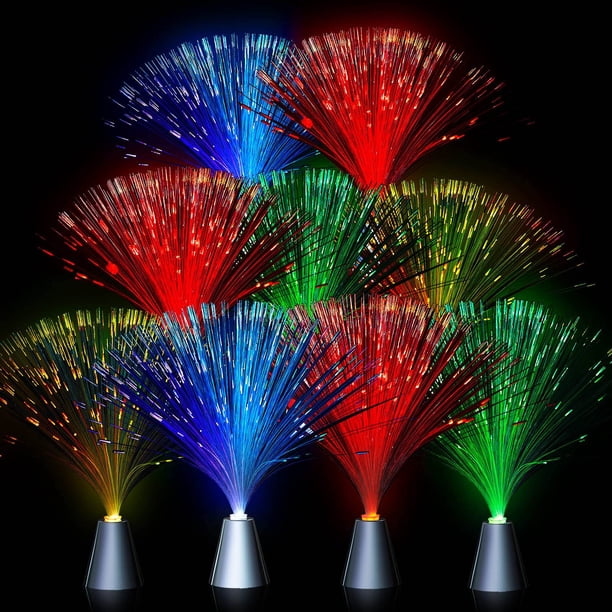 Luces LED de fibra óptica Patelai, 16 unidades, para centro de mesa de fiesta