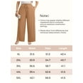 thumbnail image 6 of Gleelist Women Plus Size Casual Drawstring Wide Leg Pants Stretchy Straight Long Trousers With Pocket XL-5XL, 6 of 8