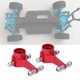 thumbnail image 5 of Copa de dirección de aleación de aluminio roja, accesorios mejorados para coche WLtoys K969/K979/K989/K999 1/28 RC, 2 uds., 5 of 8