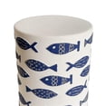 thumbnail image 2 of Pemberly Row Contemporary Accent Handmade Ceramic Table in Blue Fish, 2 of 3