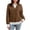 Coffee——Sweatshirts, variant on Oiangi Women's Zip Up Sweatshirt with Pockets Mock Neck Long Sleeve Pullover Tops Pink S