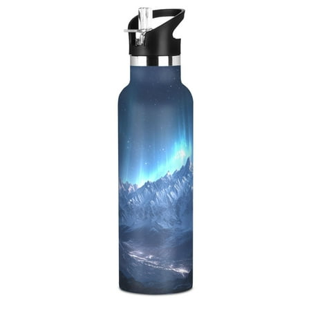 

Kids Insulated Stainless Steel Sports Water Bottle 600ml (20oz) BPA-Free Mountains under The Stars