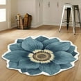 thumbnail image 3 of Yeetfub Welcome Funny Cute Doormat Door Mat Welcome Friends Doormat Funny Doormat New Home Door Mat 3D Special Shaped Cute Flower Floor Door Mat Indoor Rugs Diameter 60cm Multicolor 24"x24", 3 of 5