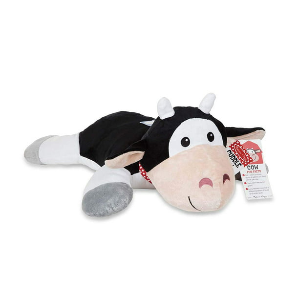 Melissa & Doug Cuddle Cow Jumbo Plush Stuffed Animal with Activity Card -  