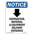 thumbnail image 1 of SignMission OS-NS-A-1218-V-10822 12 x 18 in. OSHA Notice Sign - Contractor, Material, 1 of 1