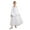 White-A, variant on Kids Girls Angel Paradise Outfits Pure White Long Sleeve Peplum Maxi Dress with Wings Set White 4