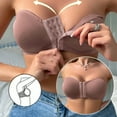 thumbnail image 6 of FAHXNVB Front Closure Wireless Strapless Bras for Women Push Up Seamless Comfy Bandeau Bralette Comfortable Invisible Tube Tops, 6 of 7