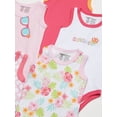 thumbnail image 3 of Luvable Friends Baby Girl Cotton Sleeveless Bodysuits 5pk, Girl Sunglasses, 0-3 Months, 3 of 4