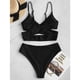 thumbnail image 4 of Augper Women's Bikini High Waisted Two Piece Swimsuit Swimwear, 4 of 7
