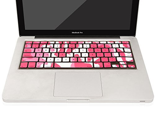 ,Older MacBook Air 13 inch MOSISO Pattern Keyboard Cover Compatible with MacBook Pro 13/15 inch Pink Green Strips A1466/A1369,Release 2010-2017 with/Without Retina Display,2015 or Older Version 
