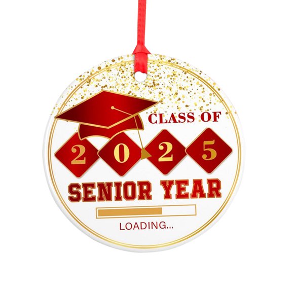 Nmdmisc Graduation Ornaments 2025 - Graduation Christmas Ornament 2025 - Class of 2025 Graduation Gifts,Graduation Gifts 2025,Senior Gifts - Ceramic Christmas Ornament -B