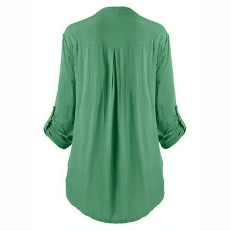 

Womens Tunic Tops to Wear with Leggings 3/4 Sleeve Hide Belly Shirts V Neck Floral Lace Patchwork Loose Blouses