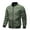 Army Green, variant on Xysaqa Mens Casual Lightweight Zip Up Bomber Jackets Solid Long Sleeve Windbreaker Coat Jackets with Pockets Fashion Spring Fall Clothes M-5XL (Available in Big & Tall)