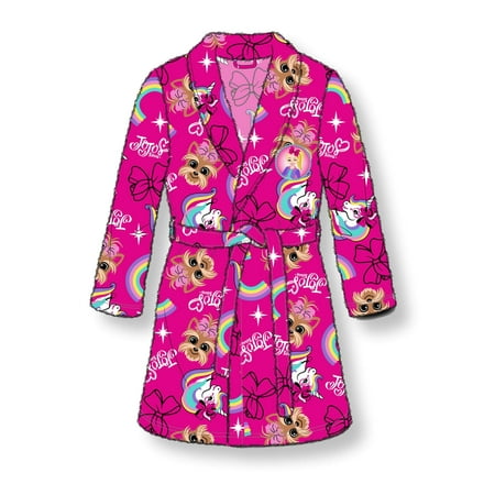 Jojo Siwa Girls Pajama Robe Plush Velvet Fleece Bathrobe 4 10 Pink Walmart